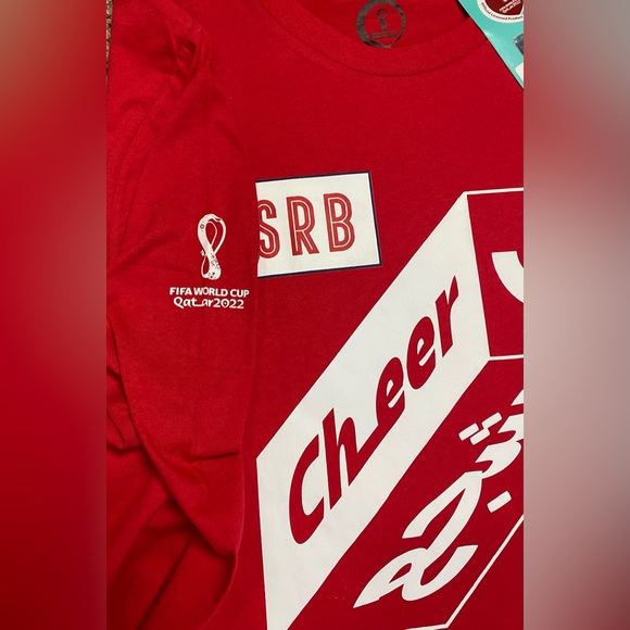 NWT FIFA WORLD CUP LONG SLEEVE TEE SIZE XL IN RED - Picture 4 of 4